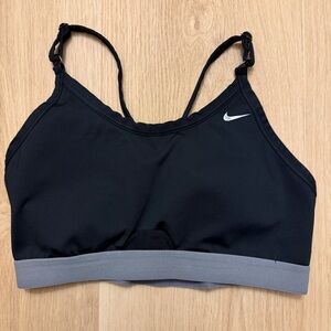 Nike Women's Black and Gray Sports Bra